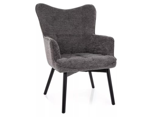 Carmen Raven Kényelmi Fotel Szürke Szövettel