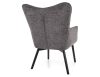 Carmen Raven Kényelmi Fotel Szürke Szövettel