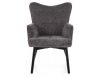 Carmen Raven Kényelmi Fotel Szürke Szövettel