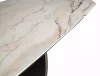 Casablanca Ceramic bővíthető étkezőasztal edzett üveg és kerámia lappal bézs réz