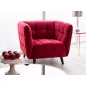 Castello Velvet Bordó Bársony Fotel Wenge Lábakkal