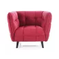 Castello Velvet Bordó Bársony Fotel Wenge Lábakkal