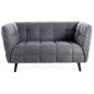   Castello Brego Kétszemélyes Kárpitozott Kanapé Sötétszürke