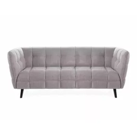   Castello Brego Háromszemélyes Bézs Szövet Kanapé Wenge Lábakkal