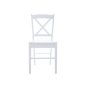 CD-56 Klasszikus Fa Étkezőszék Fehér X-háttámlával