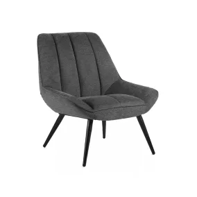   Cella Brego Fotel Sötétszürke Kárpitozott Fémvázas Dizájn Fotel