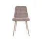 Chic Brego Étkezőszék Bézs Kasmír Fém Vázzal