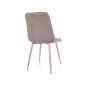 Chic Brego Étkezőszék Bézs Kasmír Fém Vázzal