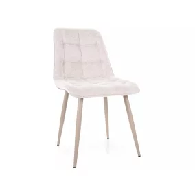 Chic Brego Étkezőszék Világos Bézs Kasmír Fém Vázzal