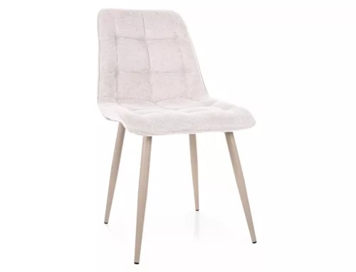 Chic Brego Étkezőszék Világos Bézs Kasmír Fém Vázzal