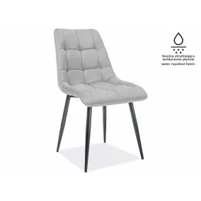 Chic Matt Velvet Bársony Étkezőszék Szürke Steppelt