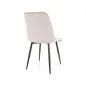   Chic Velvet Bársony Étkezőszék Világos Bézs Fekete Vázzal