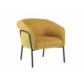 Clover Brego Curry Fotel Szövet Fekete Vázzal