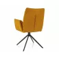   Coco II Vardo Forgó Étkezőszék Curry Szövet Fekete Vázzal