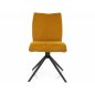   Coco I Vardo Forgó Étkezőszék Curry Szövet Fekete Vázzal