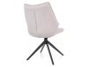 Coda Brego Forgó Étkezőszék Világos Bézs Szövettel Fekete Vázzal