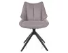 Coda Brego Forgó Étkezőszék Szürke Szövet Fekete Vázzal