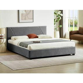   Columbia Velvet Tárolós Bársony Franciaágy Szürke 160x200