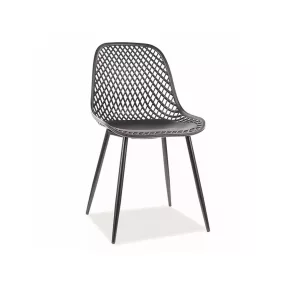 Corral A Rácsos PP Műanyag Szék Fekete Matt