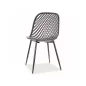 Corral A Rácsos PP Műanyag Szék Fekete Matt