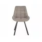   Corso Vardo Kárpitozott Étkezőszék Bézs Szövet Fekete Fém Vázzal
