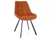 Corso Vardo Étkezőszék Fahéjbarna Kárpittal Fekete Fém Vázzal