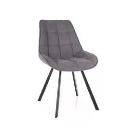 Corso Vardo Kárpitozott Szék Szürke Fém Vázzal