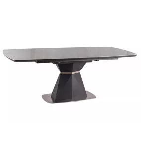   Cortez Ceramic Bővíthető Márvány Hatású Étkezőasztal Szürke Antracit
