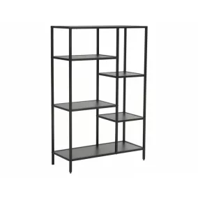 Costa B Modern Laminált Fekete Polcos Állvány