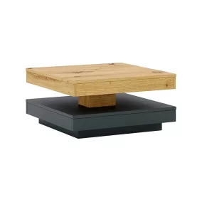   Cotto Artisan Forgatható Dohányzóasztal Laminált Tölgy/Antracit