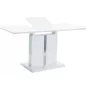   Dallas Bővíthető MDF Étkezőasztal Fehér Lakkozott 110-150 cm
