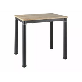 Damar Artisan Étkezőasztal MDF Tölgy-Fekete Ipari