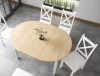 Dante Kihúzható Kerek Étkezőasztal Laminált Cremona Tölgy/Kasmír