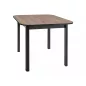  Dante II Kinyitható Étkezőasztal Artisan Tölgy Asztallap Matt Fekete Váz