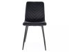 Daren Velvet Bársony Étkezőszék Fekete Geometrikus Mintázattal