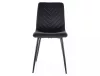 Daren Velvet Bársony Étkezőszék Fekete Geometrikus Mintázattal