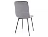 Daren Velvet Bársony Étkezőszék Szürke Chevron Mintával