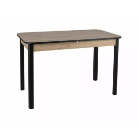 Diego II Kihúzható Étkezőasztal Laminált Artisan Tölgy-Fekete