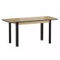 Diego II Kihúzható Étkezőasztal Laminált Artisan Tölgy-Fekete