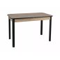 Diego II Kihúzható Étkezőasztal Laminált Artisan Tölgy-Fekete