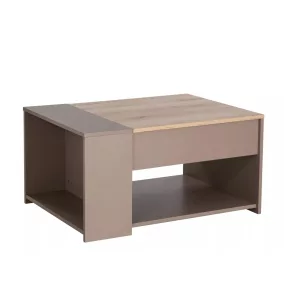   Drop Dohányzóasztal Laminált Old Wood/Matera Sötétszürke Emelhető Lappal