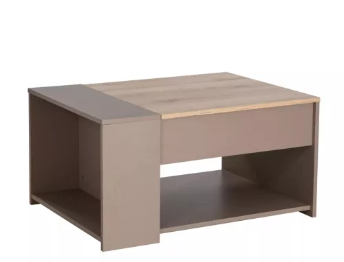 Drop Dohányzóasztal Laminált Old Wood/Matera Sötétszürke Emelhető Lappal