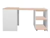 Duo Kihúzható Íróasztal Laminált Tölgy-Fehér