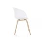 Ego Modern PP Műanyag Szék Fehér Tölgy Vázzal
