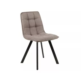   Ellis Bjorn Kárpitozott Szék Bézs Szövet Fekete Fém Vázzal