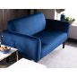 Elsa Velvet Kétszemélyes Bársony Kanapé Tengerészkék