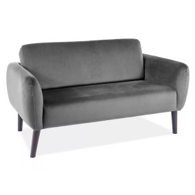 Elsa Velvet Bársony Kétszemélyes Kanapé Szürke