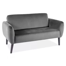 Elsa Velvet Bársony Kétszemélyes Kanapé Szürke