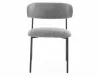 Elton Modern Szövet Étkezőszék Szürke Fekete Vázzal