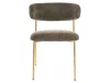 Elton Raven Étkezőszék Szövet Olívazöld/Arany